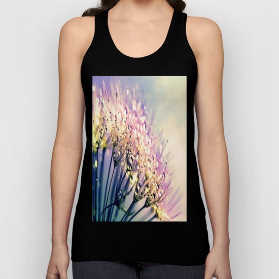 Pastel Dandelion Dew Unisex Tank Top