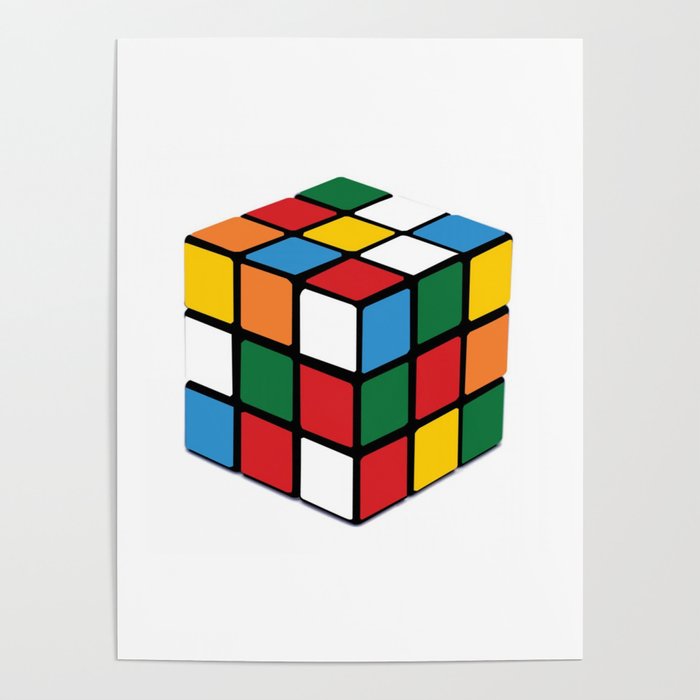 rubik's cube Poster