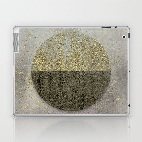Glamorous Golden Circle Sparkling Elegance Laptop & iPad Skin