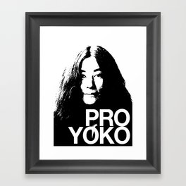 Pro Yoko Ono Framed Art Print