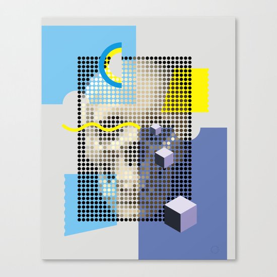 Compo with Skull Canvas Print