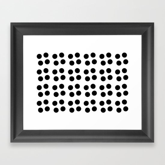 Copijn Black & White Dots Framed Art Print