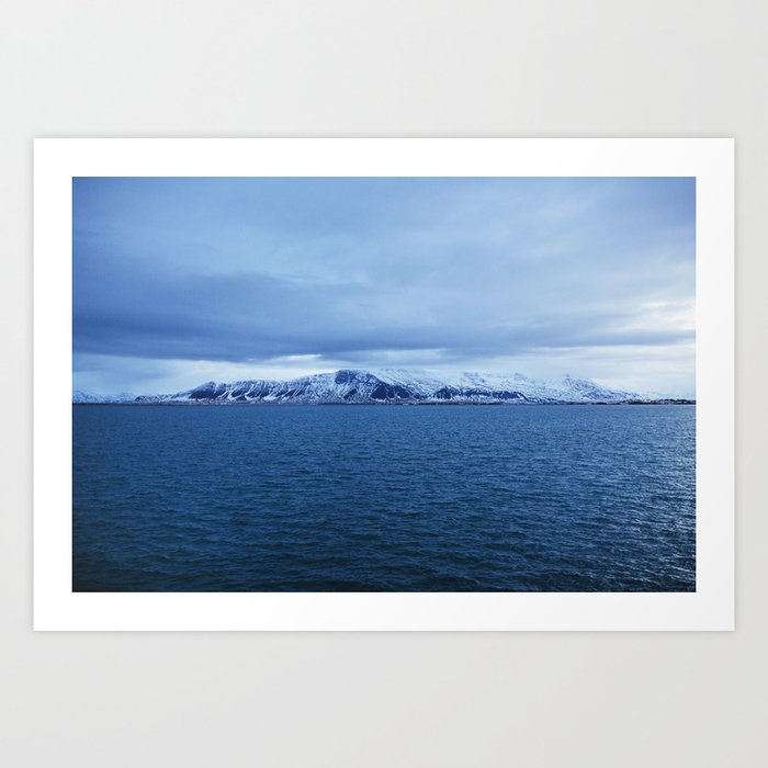 Snow Capped Mountain Iceland Landscape Photography Art Print By Melissadipasquale Society6