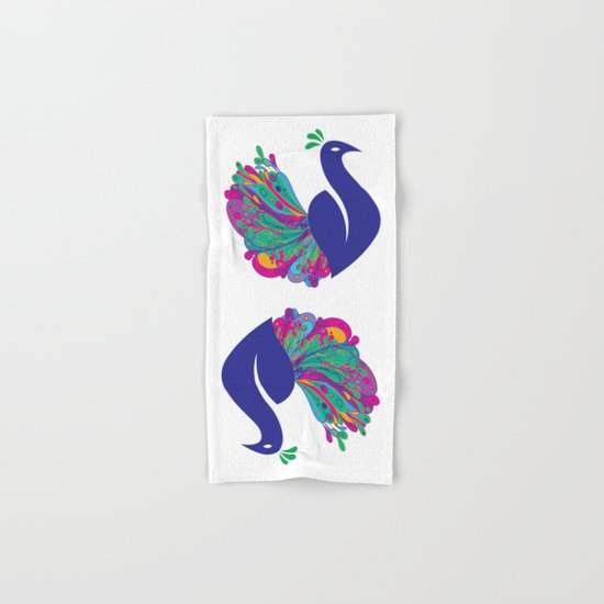 Peacock Fantasy Hand & Bath Towel