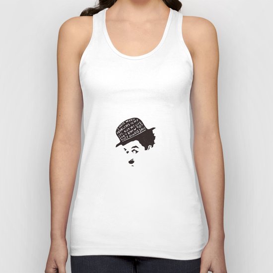 Charlie Chaplin Unisex Tank Top