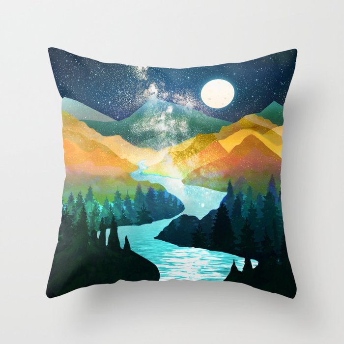 Under the Starlight Throw Pillow