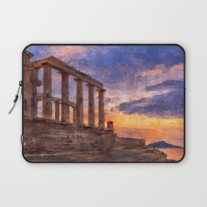 Greek Temple by the Sea Laptop Sleeve