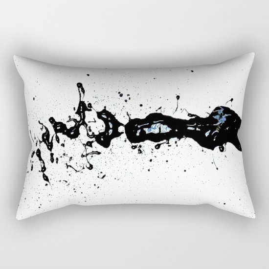 Black Love (find the "L") Rectangular Pillow