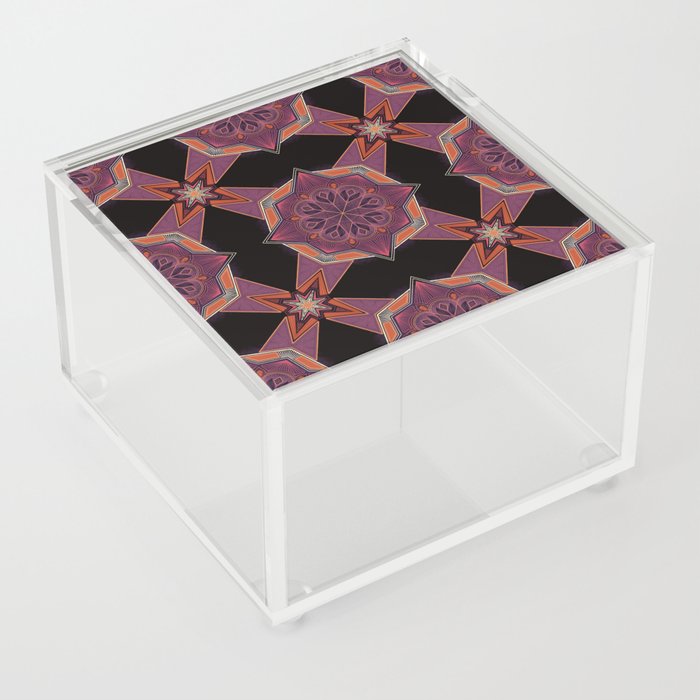 Desert Nights Pattern Acrylic Box