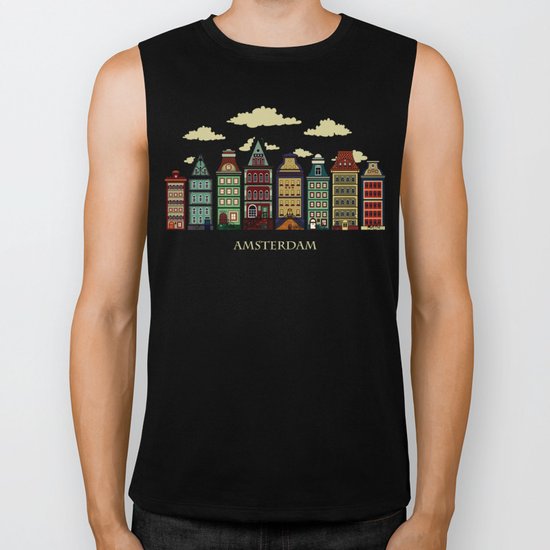 Amsterdam red Biker Tank