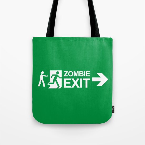 Zombie Exit Tote Bag