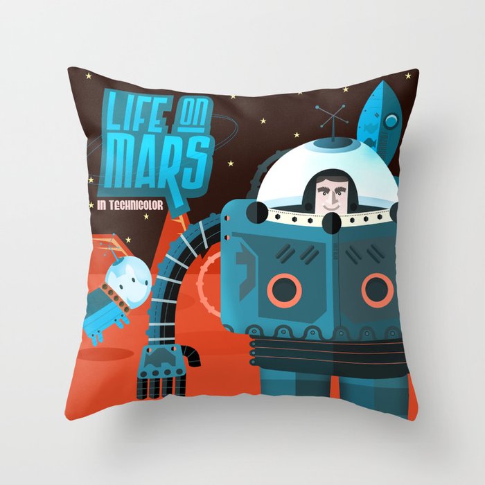 Life on mars Throw Pillow