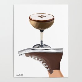 Brown Espresso Martini Kicks Poster