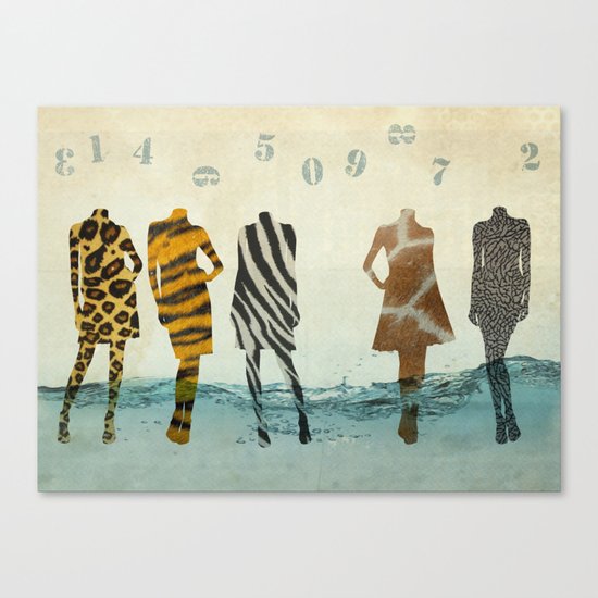 fashion line up Canvas Print