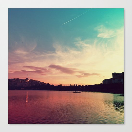 Istanbul Gradient Colors Canvas Print