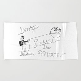 It's a Wonderful Life - George Lassos the Moon Beach Towel
