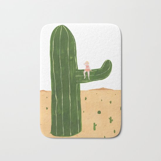Cacti Princess Bath Mat