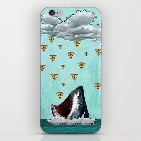 Pizza Shark Print iPhone & iPod Skin