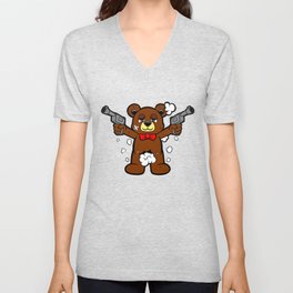 bear V Neck T Shirt