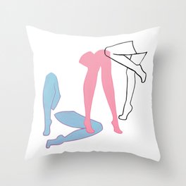 Leg Series (Trans Pride) Throw Pillow