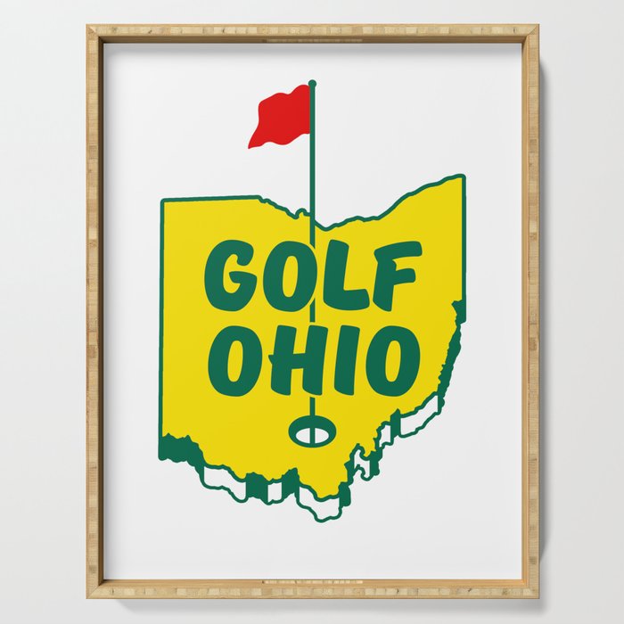 Golf Ohio Serving Tray