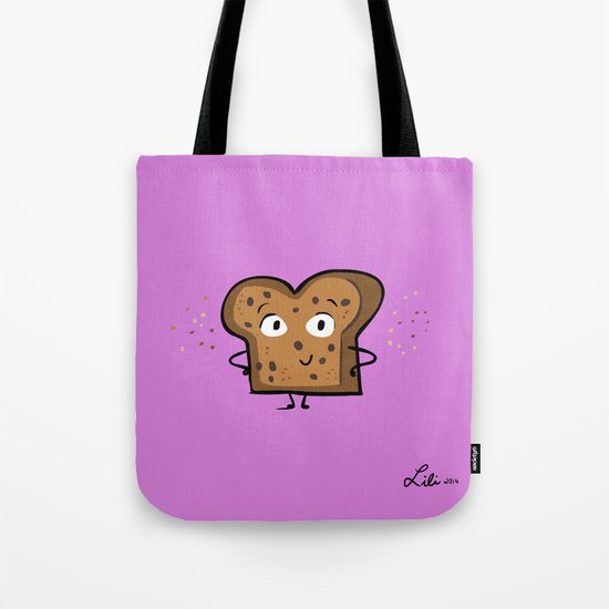 Cinnamon Raisin Toast Tote Bag