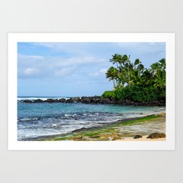 Laniakea (Turtle)  Beach - North Shore, Oahu, Hawaii Art Print