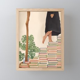 Books Framed Mini Art Print
