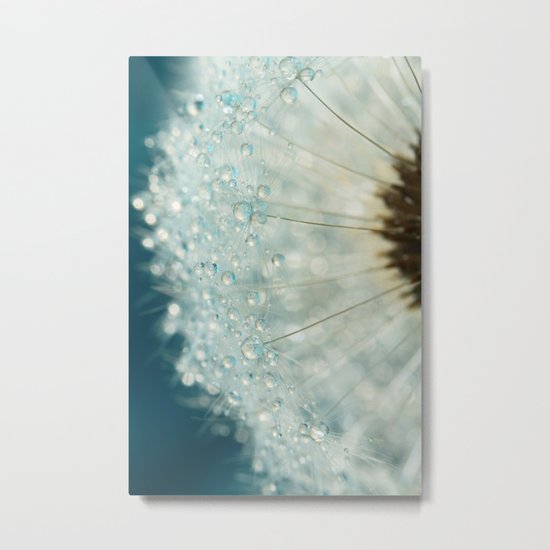 Half O'Clock in Blue Metal Print