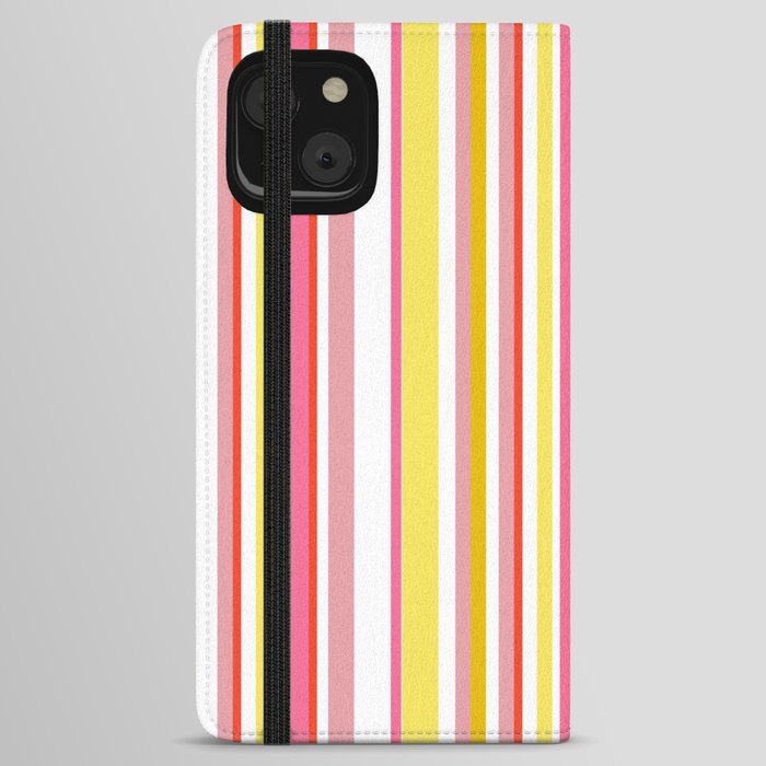 Summer pop of color stripes  iPhone Wallet Case