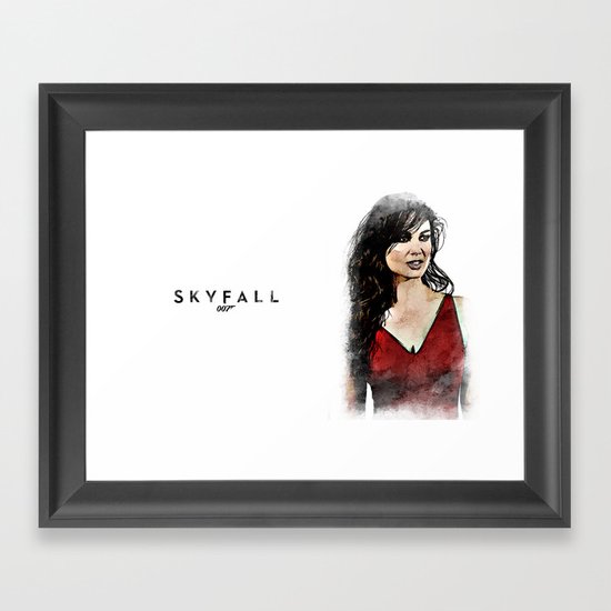 Bond Babe Bernice Marlohe Framed Art Print