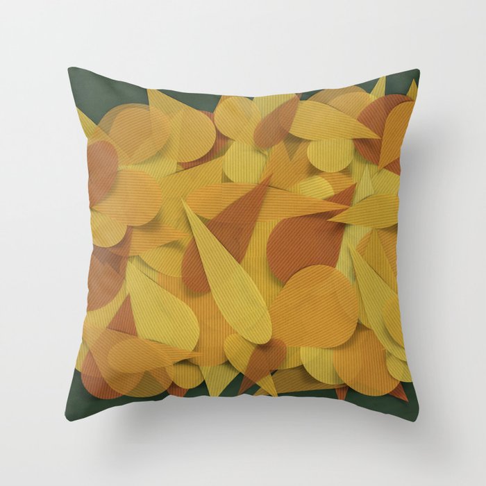 paper leaves. Throw Pillow