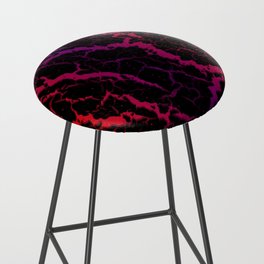 Cracked Space Lava - Red/Purple Bar Stool