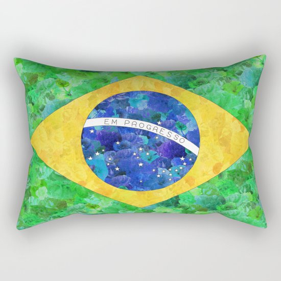 BRASIL em progresso Rectangular Pillow