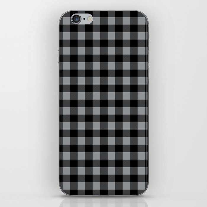 Steely Gray - check iPhone Skin