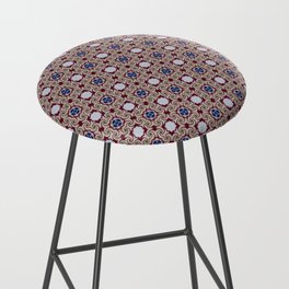 Red And Blue Glass Seamless Pattern Bar Stool