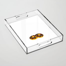 Police Officer Policeman Will Serve And Protect For Donuts Acrylic Tray