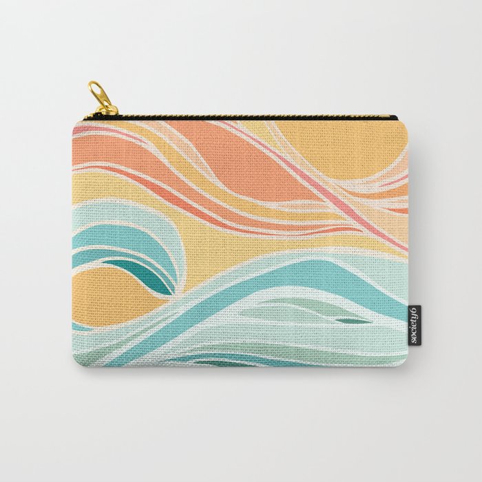 Sea and Sky Abstract Landscape Carry-All Pouch