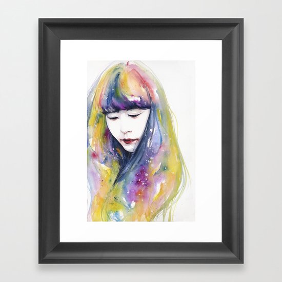 lime nights Framed Art Print