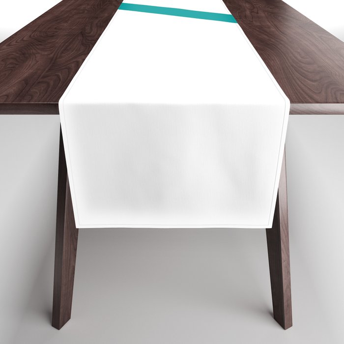 LETTER Z (TEAL-WHITE) Table Runner