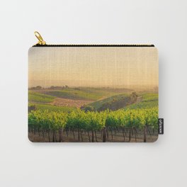 Golden Vineyard  panorama Carry-All Pouch | Nature, Wine, Row, Vineyard, Agriculture, Grape, Mclarenvale, Photo, Color, Landscape 