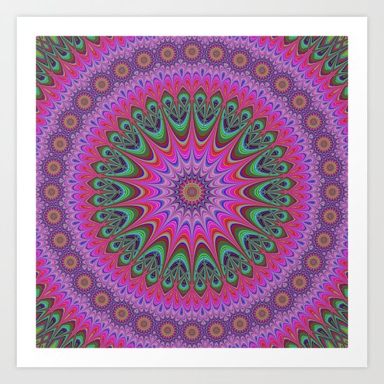 Mandala ornament Art Print