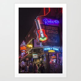 Nights in Nashville Art Print