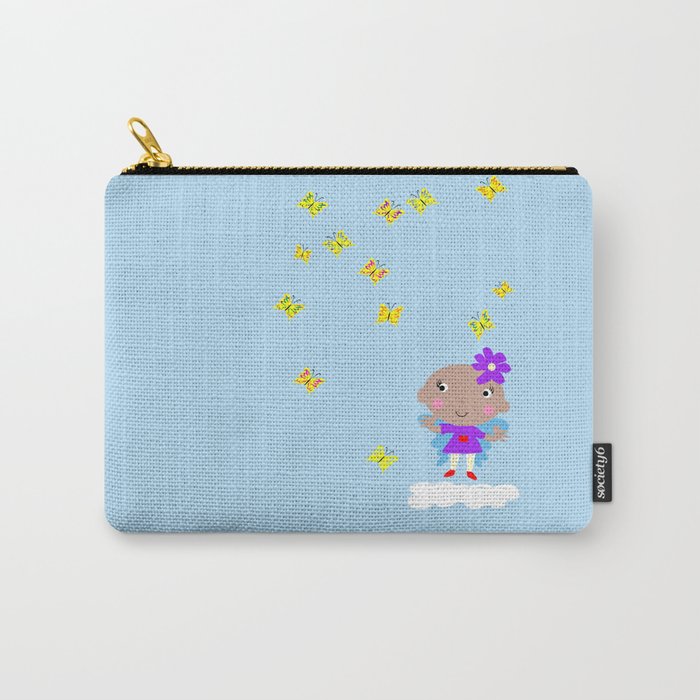 Ananda The Fairy Baby - Butterflies Carry-All Pouch