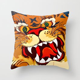 Tibetan Tiger Throw Pillow