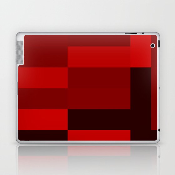 shades of red abstract Laptop & iPad Skin