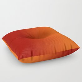 Ombre in Red Orange Floor Pillow