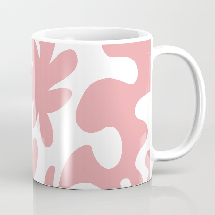 Swirly Pink Flowers Coffee Mug