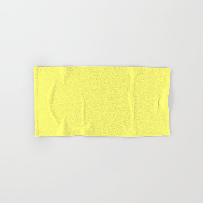 From The Crayon Box Laser Lemon Yellow - Bright Yellow Solid Color / Accent Shade / Hue / All One Hand & Bath Towel