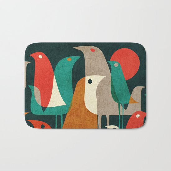 Flock of Birds Bath Mat